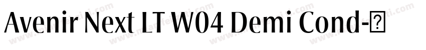 Avenir Next LT W04 Demi Cond字体转换